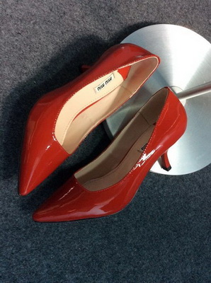MIUMIU Shallow mouth kitten heel Shoes Women--001